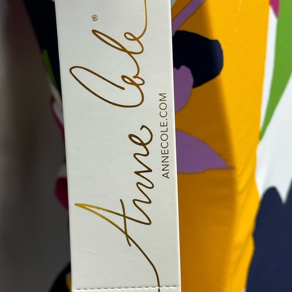 Anne Cole Side Ruched Scoop Back Floral Print One Piece Swimsuit - size 6 - Picture 9 of 9